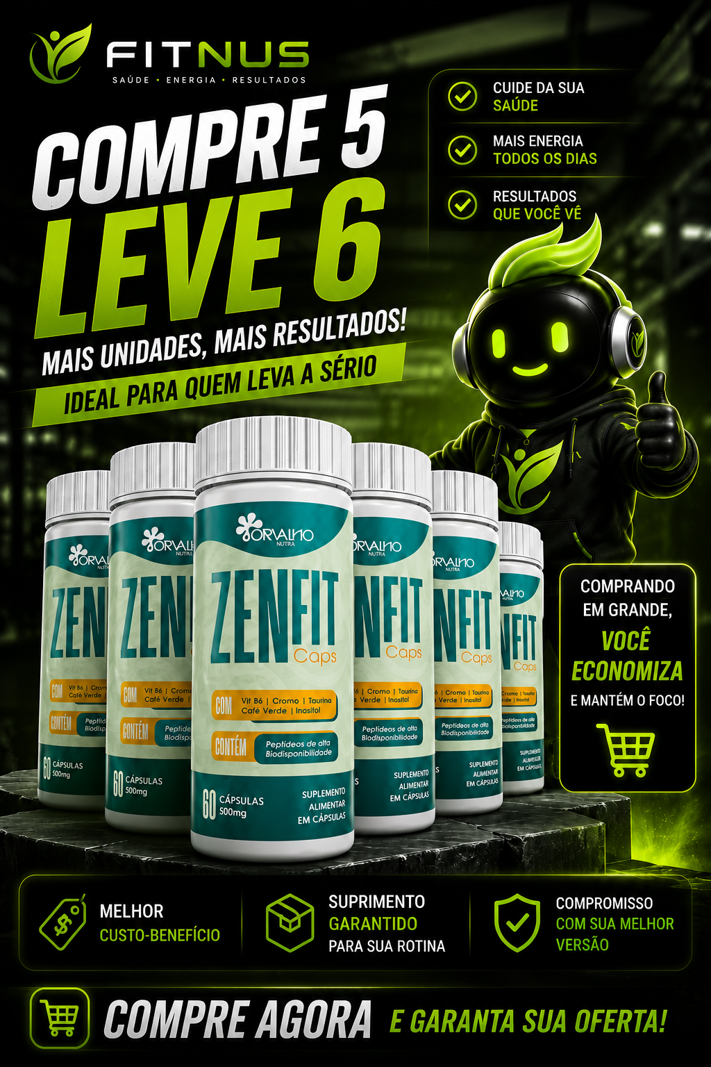Zenfit Caps — condição compre 5 leve 6